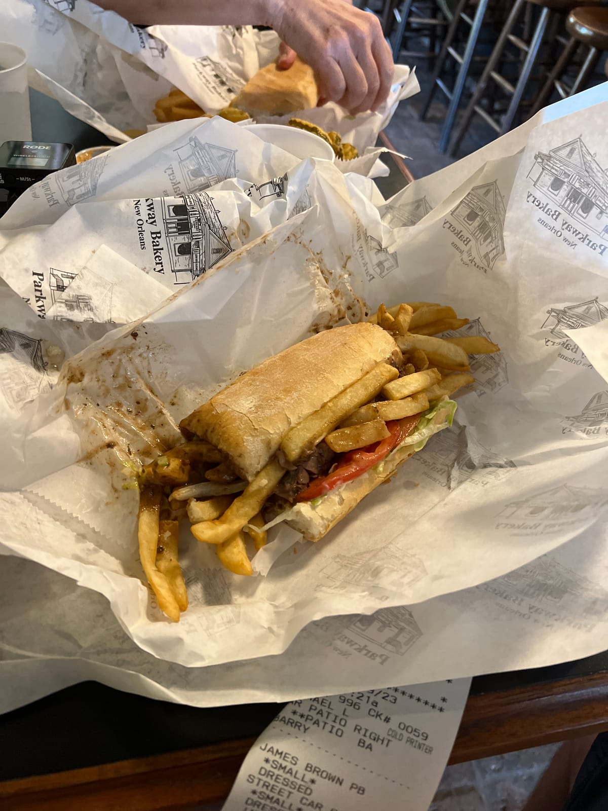 First sandwich in New Orleans