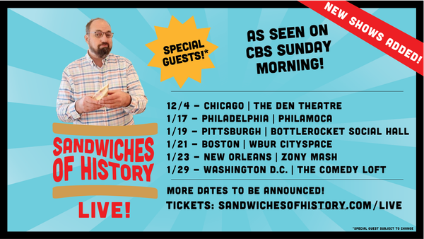 On Sandwiches, Thanksgiving, and the Tour